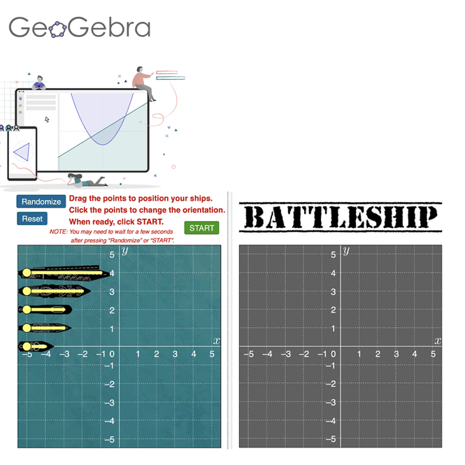 Hovedbilde Battleship I GeoGebra