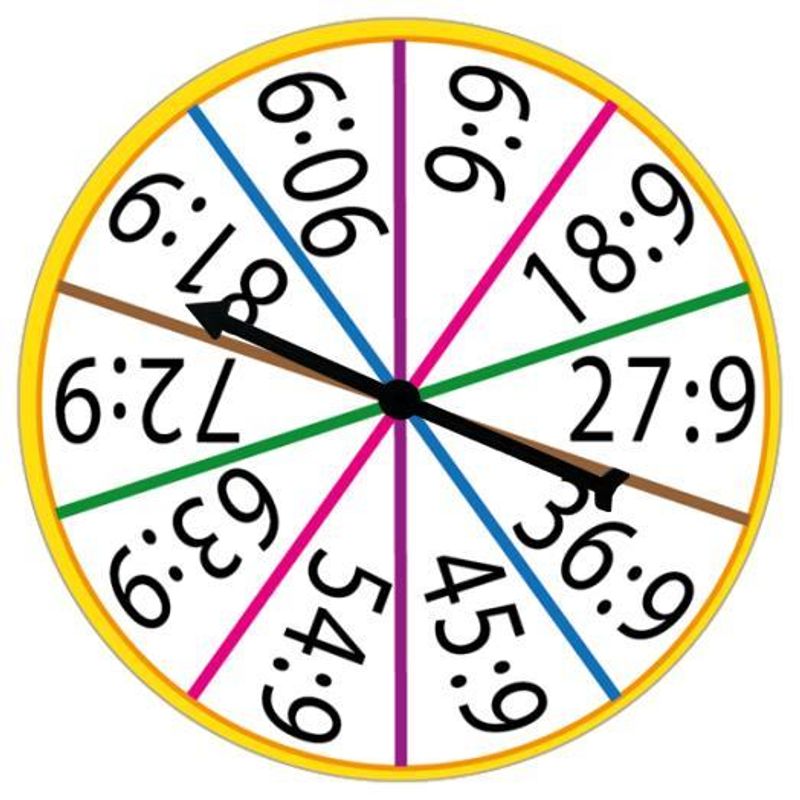 Spinner- delt på 9