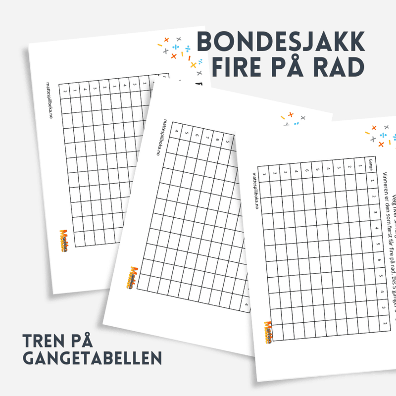Bondesjakk | Multiplikasjon med spill