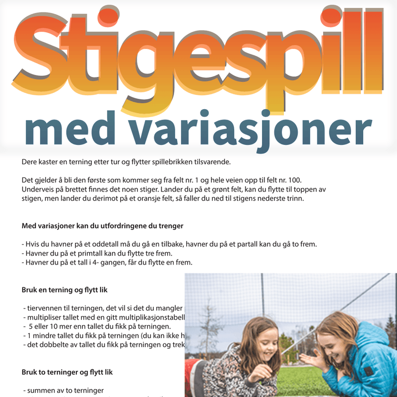 Stigespillet med variasjoner