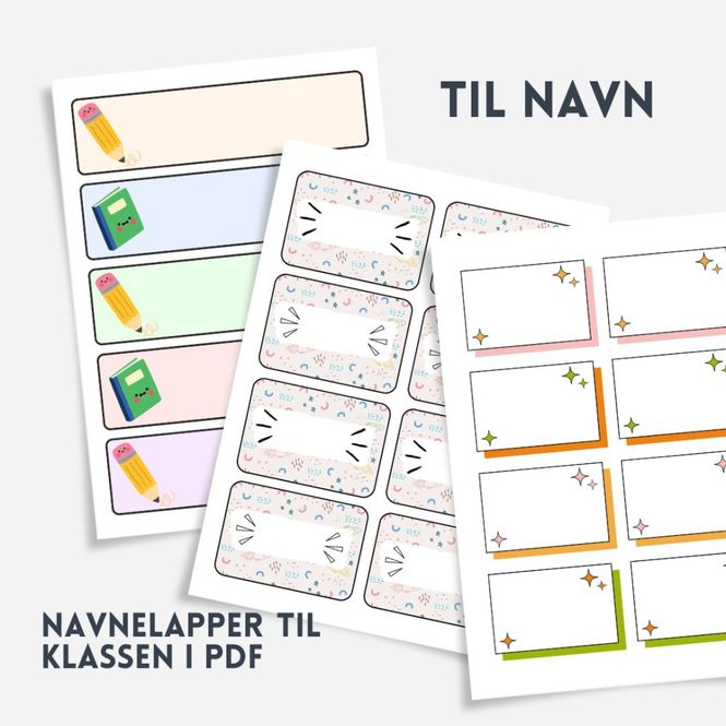 Hovedbilde Navnelapper til skole og barnehage