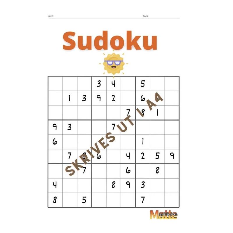 Sudoku med sommermotiv